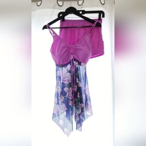 New! 2 Piece Lilac Bathing Suit NWT